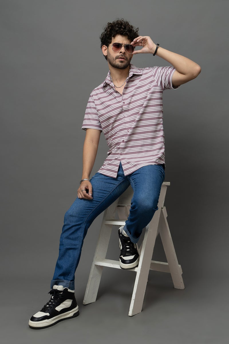 Go Devil Striped Shirt for Men - Image 4
